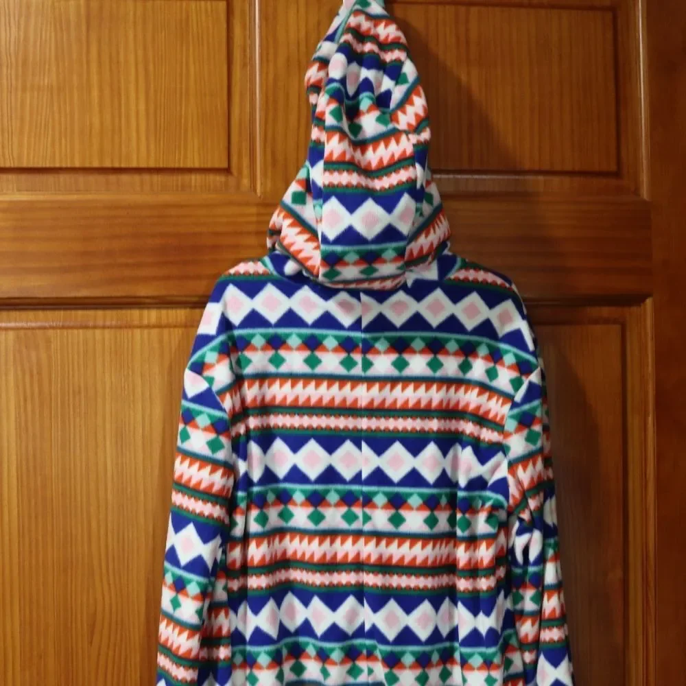 Old Navy Gender Neutral One Piece Hooded Micro Fleece Family Matching Pajamas XL